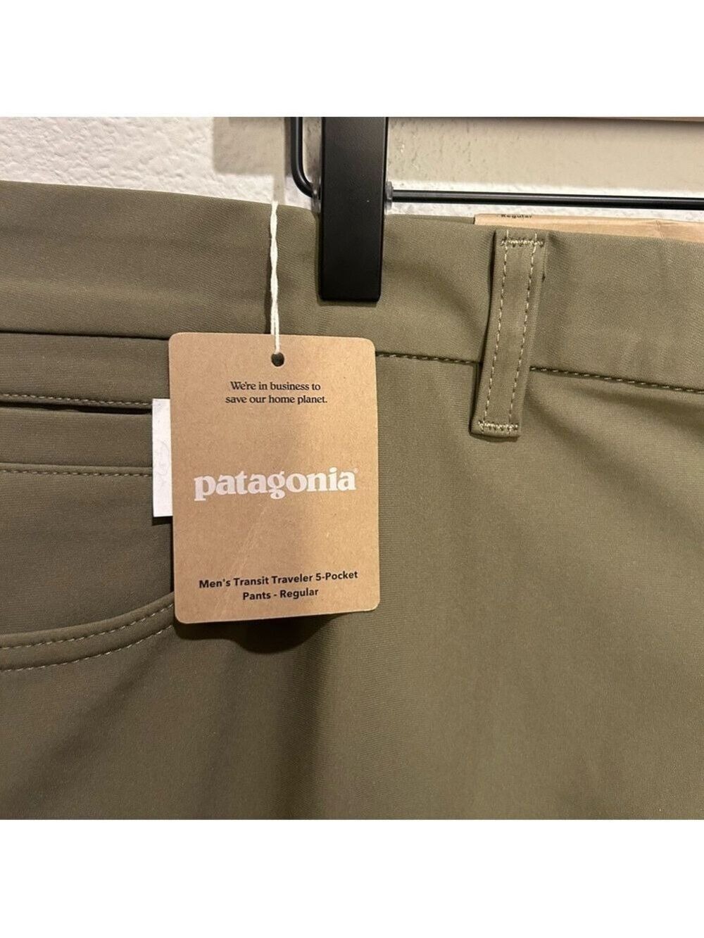 Patagonia Transit Traveler Pants Men’s 40×32 – Sage Khaki – Travel Stretch – NWT - Picture 2 of 5